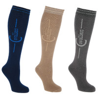 Chaussettes d’équitation Flex Covalliero Marine / stone / wood