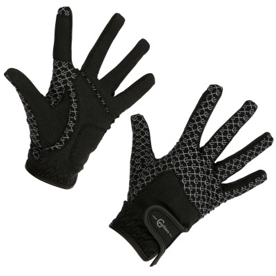 Gants d’équitation Reflective Covalliero Noir / argent