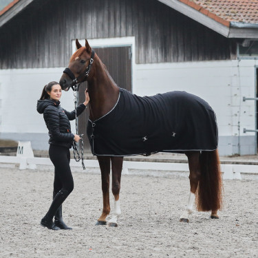 Licol Kiel avec matelassage en polaire Horze Noir