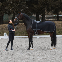 Couvre-reins polaire Kiel Horze Noir Couvre-reins polaire Kiel Horze Noir