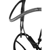 Bridon anatomique Horze Highbury frontal strass Noir Bridon anatomique Horze Highbury frontal strass Noir