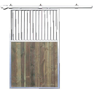 PORTE DE BOX PIN DOUGLAS 1.37 M COULISSANTE PORTE DE BOX PIN DOUGLAS 1.37 M COULISSANTE