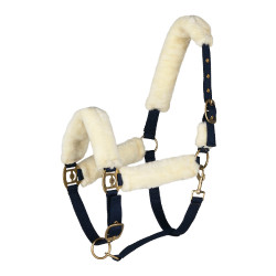 Licol mouton Horze Lincoln Dress blue / blanc cassé Bleu Licol mouton Horze Lincoln Dress blue / blanc cassé Bleu