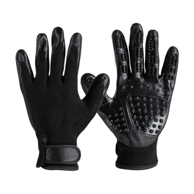 Gants de pansage Horze Super Touch Noir