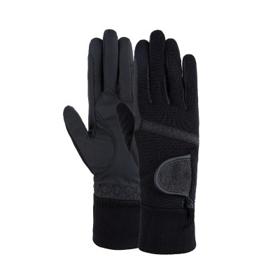 Gants d'hiver Horze Sage femme protection montante poignets Noir