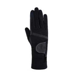 Gants d'hiver Horze Sage femme protection montante poignets Noir Gants d'hiver Horze Sage femme protection montante poignets Noir