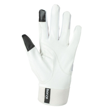 Gants extensibles Horze femme poignets néoprène Blanc Gants extensibles Horze femme poignets néoprène Blanc