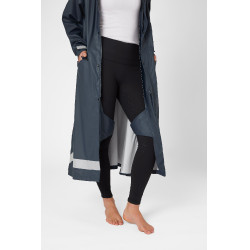 Imperméable Horze Hazel femme long à fentes Bleu marine foncé