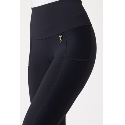 Legging Horze Mathilde fond silicone femme Bleu marine foncé