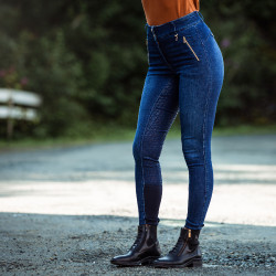 Boots Horze cuir Jodhpur Highgate Paddock femme Noir