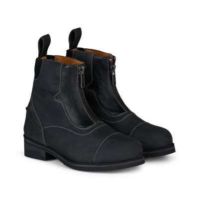 Boots Horze Seville enfant fermeture à glissière avant Noir