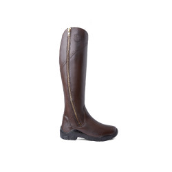Bottes fourrées cuir Horze Aspen femme Marron foncé Bottes fourrées cuir Horze Aspen femme Marron foncé