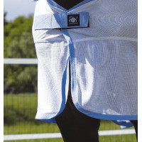 Chemise filet Riding World Combo Blanc / bleu ciel