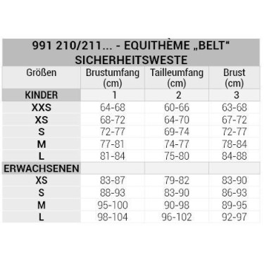 Gilet de protection Equithème Belt Gilet de protection Equithème Belt