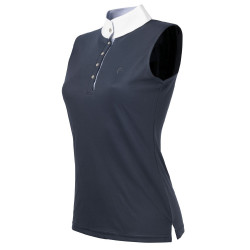 Polo Equithème Mesh Colours SM Marine / bleu / blanc Polo Equithème Mesh Colours SM Marine / bleu / blanc