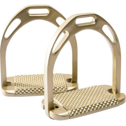 ETRIERS FEELING LARGE PRO ALUMINIUM Doré ETRIERS FEELING LARGE PRO ALUMINIUM Doré