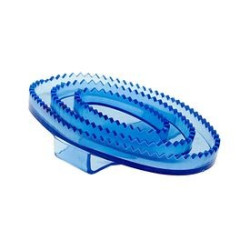 Petite étrille souple Finn-Tack en caoutchouc transparent Petite étrille souple Finn-Tack en caoutchouc transparent