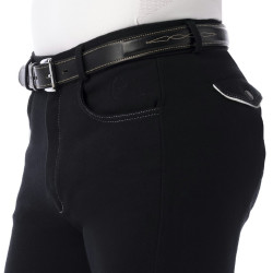 Pantalon Equithème Pro Anthracite / blanc Gris Pantalon Equithème Pro Anthracite / blanc Gris