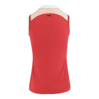 Polo femme Equithème Smoff sans manches Blanc