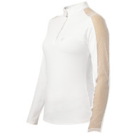 Polo Equithème Pekin manches longues Blanc Polo Equithème Pekin manches longues Blanc