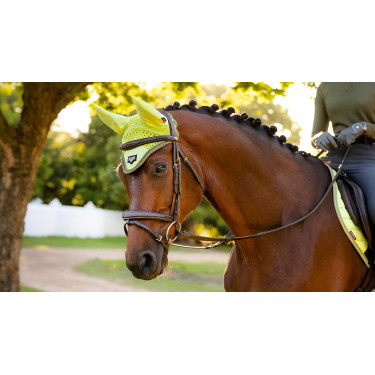 Bonnet anti-mouches LeMieux Loire Kiwi Kaki Bonnet anti-mouches LeMieux Loire Kiwi Kaki