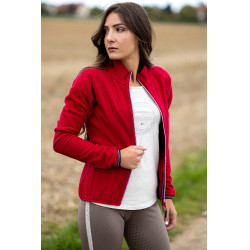 Veste polaire Equithème Lena Cerise Rouge Veste polaire Equithème Lena Cerise Rouge