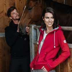 Sweat zippé Equithème Courtney Cerise Rouge