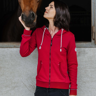 Sweat zippé Equithème Courtney Cerise