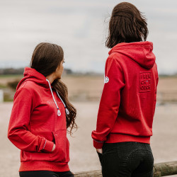 Sweat zippé Equithème Courtney Cerise Rouge