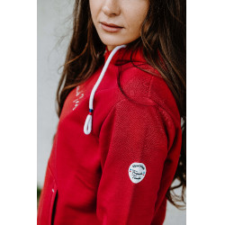 Sweat à capuche Equithème Britney Cerise Rouge Sweat à capuche Equithème Britney Cerise Rouge