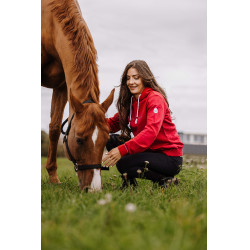 Sweat à capuche Equithème Britney Cerise Rouge Sweat à capuche Equithème Britney Cerise Rouge