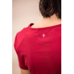 T-shirt Equithème Anna manches courtes Cerise Rouge T-shirt Equithème Anna manches courtes Cerise Rouge