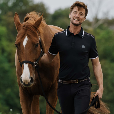 Polo Equithème Léo Noir