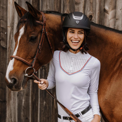 Polo Equithème Cabourg Blanc