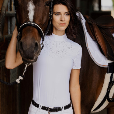 Polo Equithème Ocala Blanc
