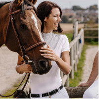 Polo Equithème Vilamoura Blanc