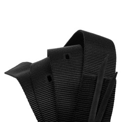 Sangle longue à nouer en nylon pour selle western Noir