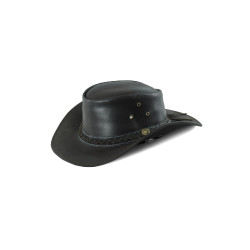 Chapeau western tressé en cuir Lakota