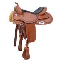 Selle western reining Pool's manteau large 2010 Cognac Marron Selle western reining Pool's manteau large 2010 Cognac Marron