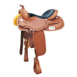 Selle western Pool's Regular Reiner 1010 Cognac Marron Selle western Pool's Regular Reiner 1010 Cognac Marron