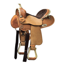 Selle western barrel Denver manteau rond