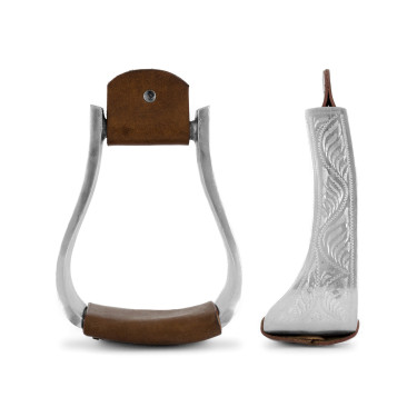 Étriers western Lakota éco aluminium et cuir Étriers western Lakota éco aluminium et cuir