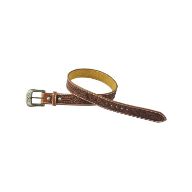 Ceinture en cuir western Pool's avec fleurs Ceinture en cuir western Pool's avec fleurs