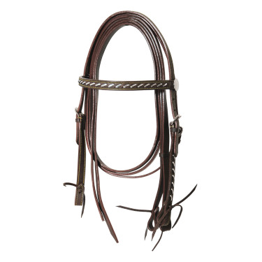 Bridon western Lakota Silver Wire avec rênes Bridon western Lakota Silver Wire avec rênes