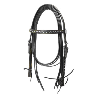 Bridon western Lakota Silver Wire avec rênes Bridon western Lakota Silver Wire avec rênes