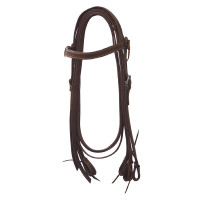 Bridon western Lakota à fleurs avec rênes Noir