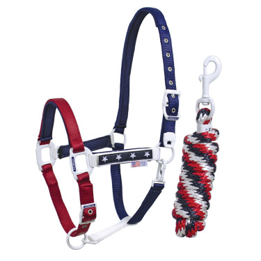 Licol en nylon USA Pool's avec longe Licol en nylon USA Pool's avec longe