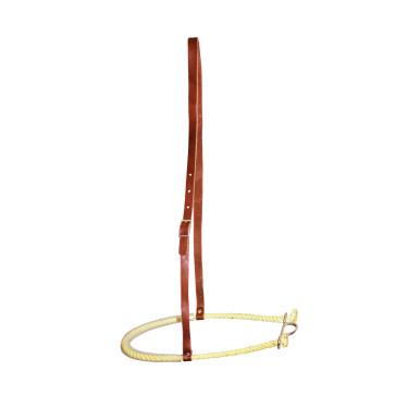 Noseband Pool's 555 en cuir avec rawhide Noseband Pool's 555 en cuir avec rawhide