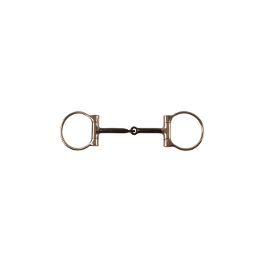 Mors western en D Pool's acier inoxydable inserts en cuivre embouts noirs Mors western en D Pool's acier inoxydable inserts en cuivre embouts noirs