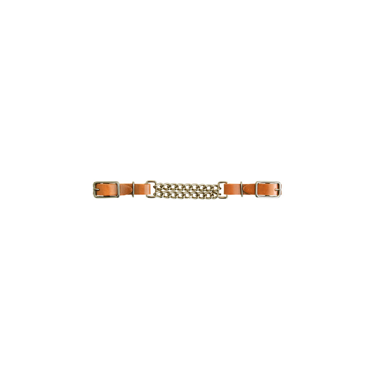 Gourmette cuir Lakota avec double chaîne Gourmette cuir Lakota avec double chaîne